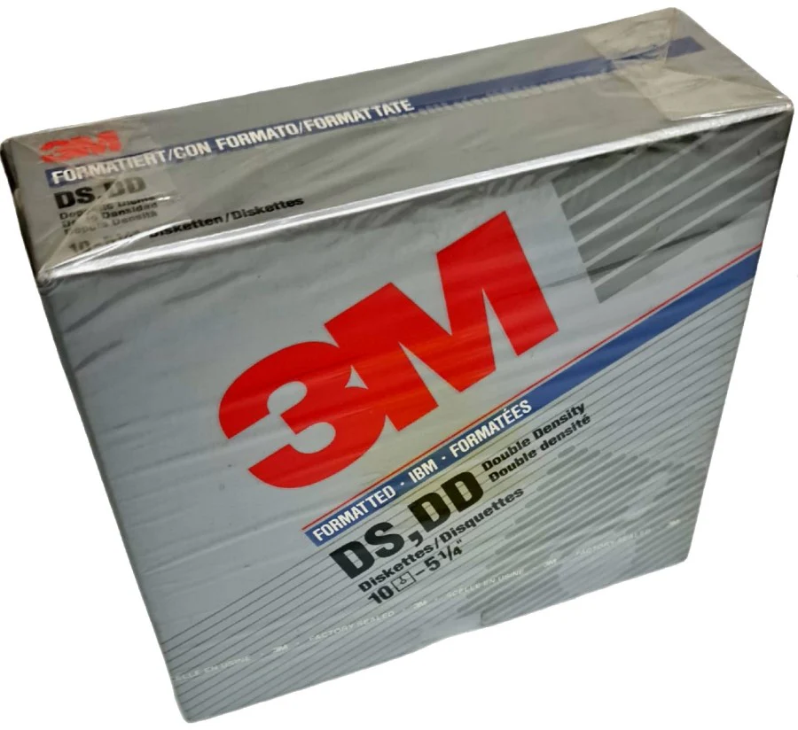Diskettes DS-DD Formato IBM 5¼ c/10 DD 48 Tpi 3M® [Pieza]