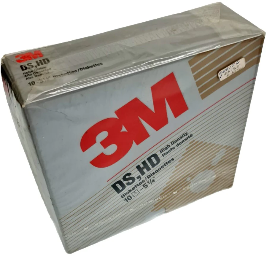 Diskettes DS-HD 5¼ c/10 HD 96 Tpi 3M® 12100 [Pieza]