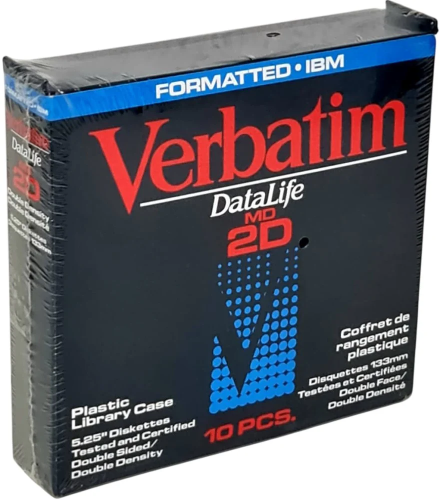 Diskettes Format IBM Caja Rigida 5¼ c/10 DD Verbatim® 18191 [Pieza]