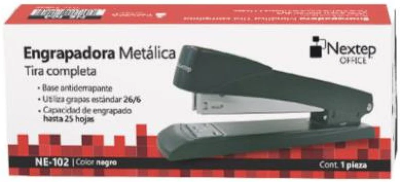 Engrapadora Tira Completa Metálica Negro Nextep® NE-102 [Pieza] - Image 3