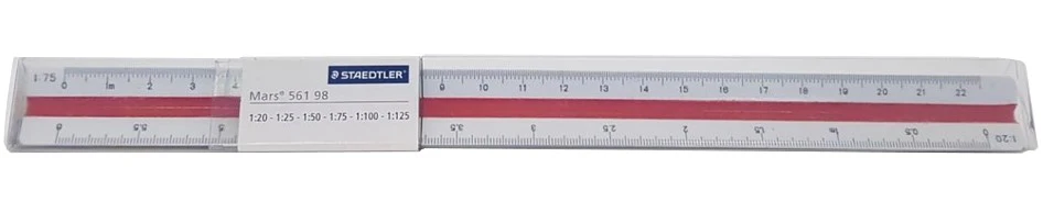 Escalímetro Plástico Mars® Tipo1 30cm Staedtler® 561 98-1B [Pieza]