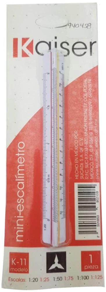 Escalímetro Plástico Mini 10cm Kaiser® K-11 [Pieza]