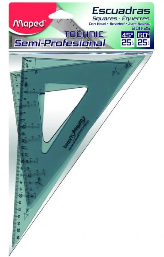 Escuadras SemiProfesional  Topacio #2011 Juego 45/60 Maped® [Bolsa]