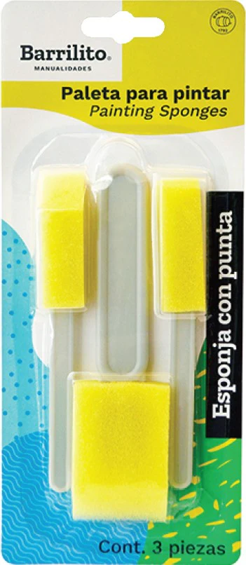 Esponja p/Pintar Paleta 3 Piezas Barrilito® PAL-40 [Pieza]