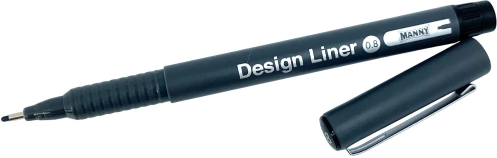 Estilógrafo Desechable  Negro Design Liner MANNY® [Pieza] - Image 21