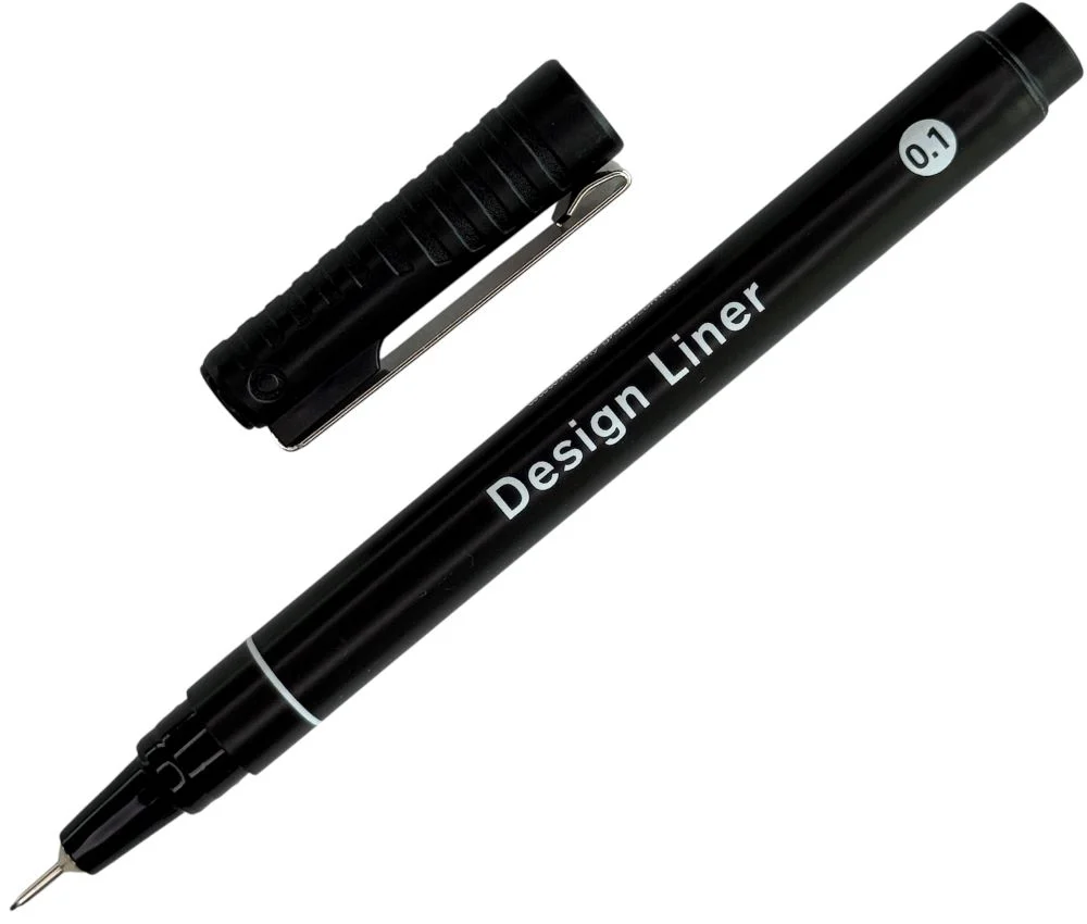 Estilógrafo Desechable  Negro Design Liner MANNY® [Pieza] - Image 4