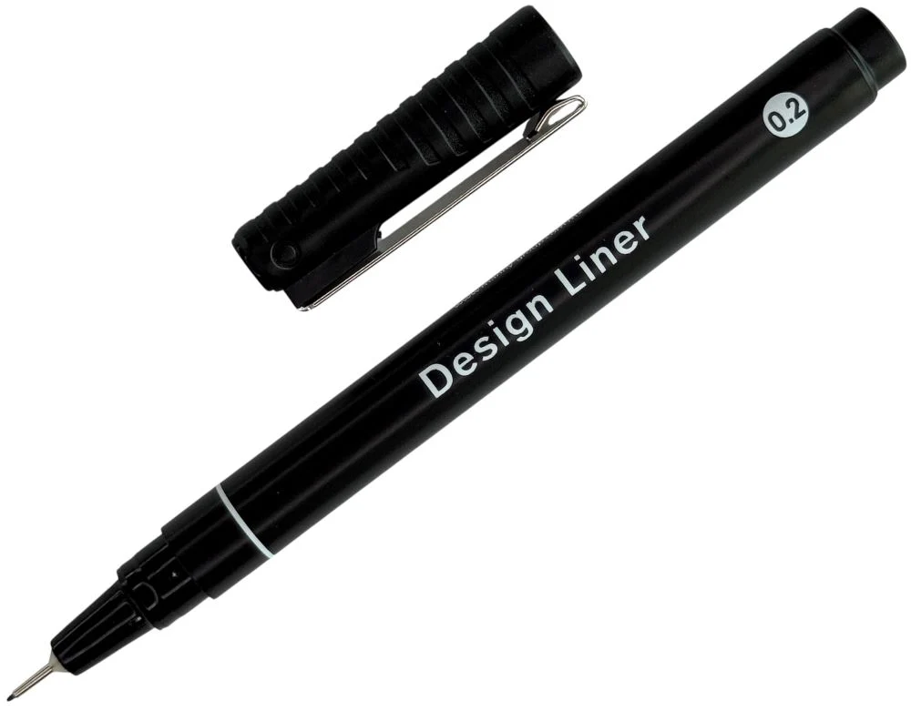 Estilógrafo Desechable  Negro Design Liner MANNY® [Pieza] - Image 7