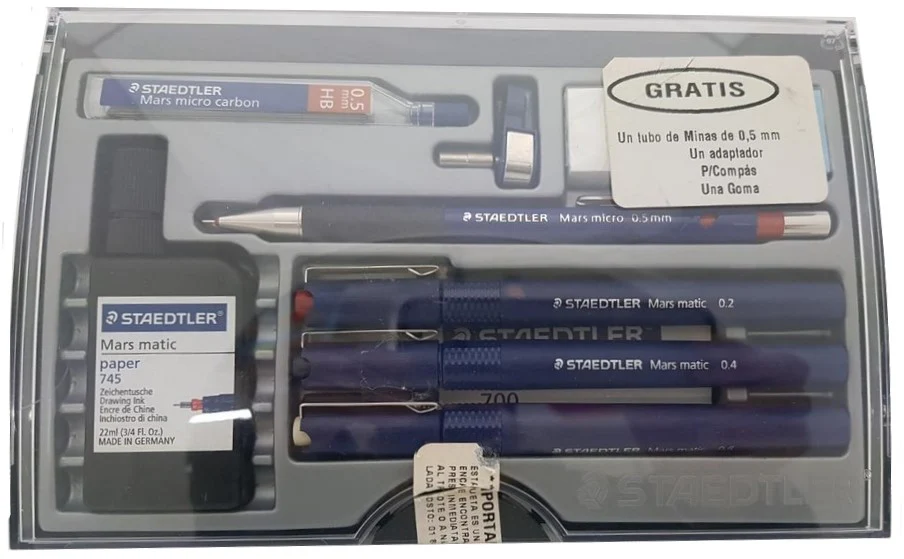 Estilógrafo Estuche Mars® Profesional c/3 .20 .40 .60 Staedtler® 700C613CA MX [Pieza] - Image 3