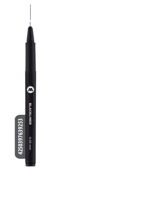 Estilógrafo  Negro Molotow Blackliner MOLOTOW™ [Pieza]