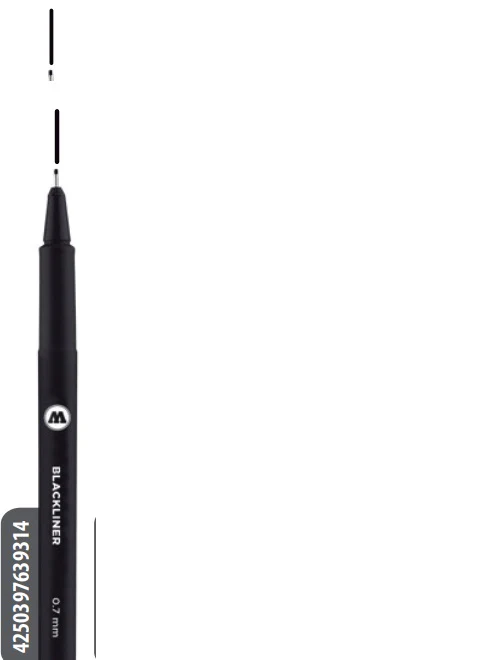 Estilógrafo  Negro Molotow Blackliner MOLOTOW™ [Pieza] - Image 11