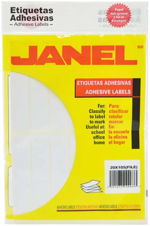 Etiqueta Adhesiva Clásica Janel® [Bolsa] - Image 23