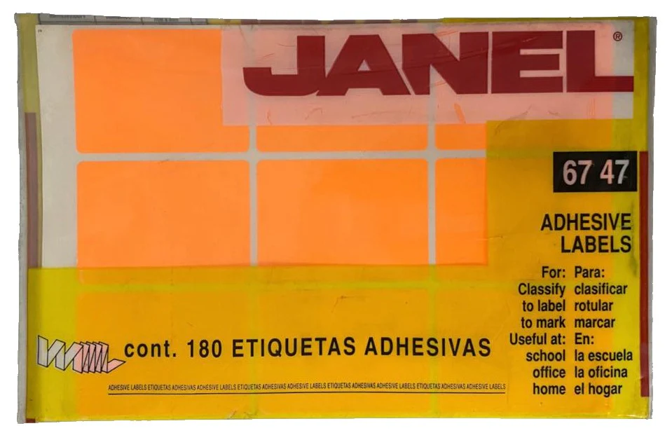 Etiqueta Adhesiva Clásica Janel® [Bolsa] - Image 35