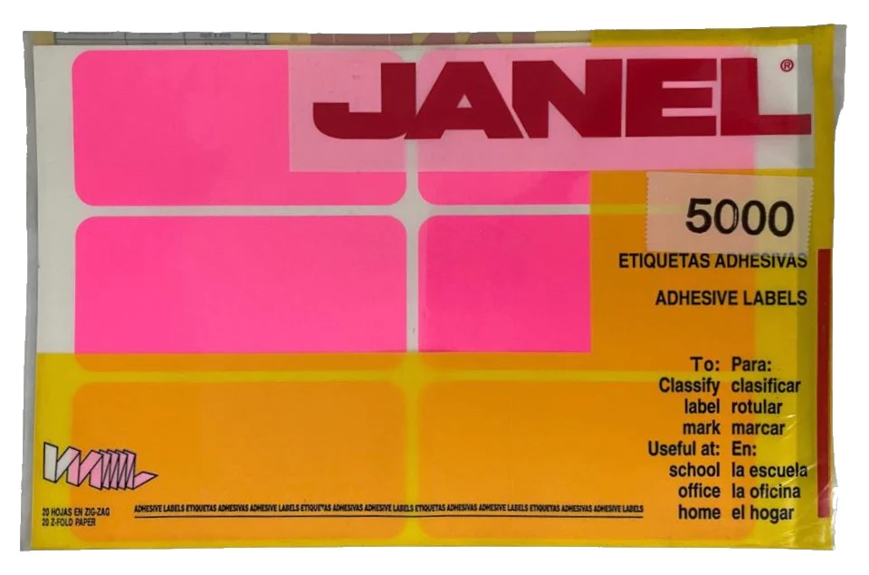 Etiqueta Adhesiva Clásica Janel® [Bolsa] - Image 45