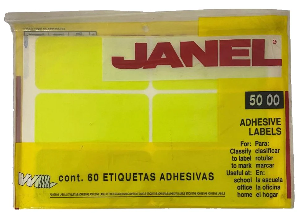 Etiqueta Adhesiva Clásica Janel® [Bolsa] - Image 7
