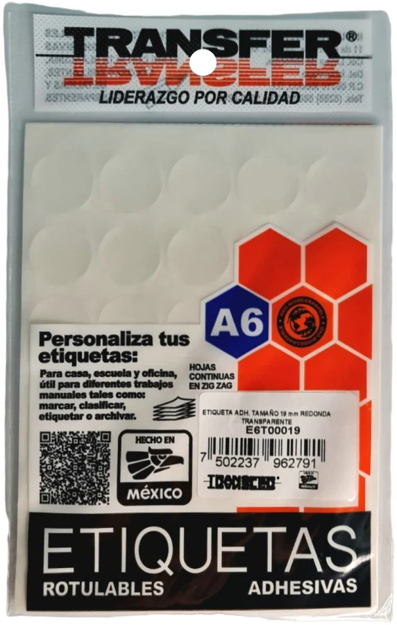 Etiqueta Adhesiva  o  19mm Circulo c/90 TRANSFER® [Bolsa] - Image 3