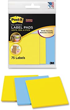 Etiqueta Adhesiva Post-It® Removible 75hjs Azul-Amarillo 2.9×2.9" 3M® 2900-BY [Pieza]
