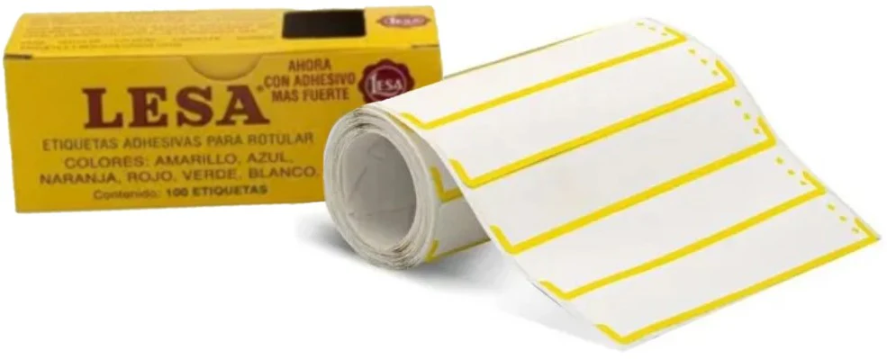 Etiqueta p/Fólder  Rollo  85×17mm  c/100 Lesa® [Pieza] - Image 6