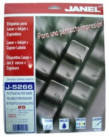 Etiqueta p/Impresora  25hjs Janel® [Sobre] - Image 3
