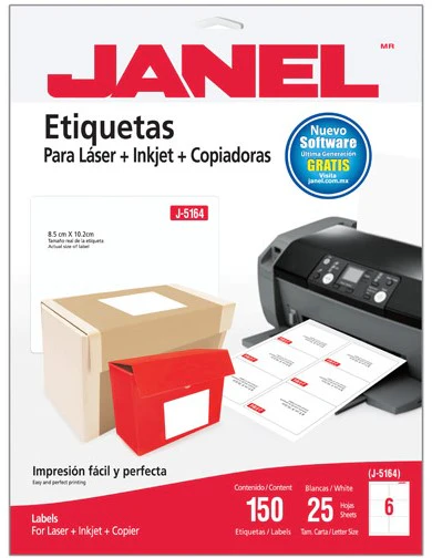 Etiqueta p/Impresora  25hjs Janel® [Sobre] - Image 5