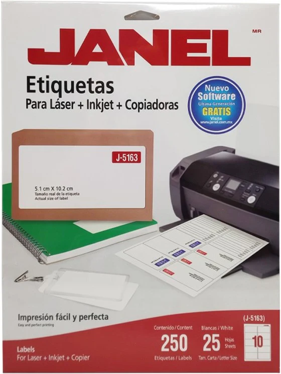 Etiqueta p/Impresora  25hjs Janel® [Sobre] - Image 9
