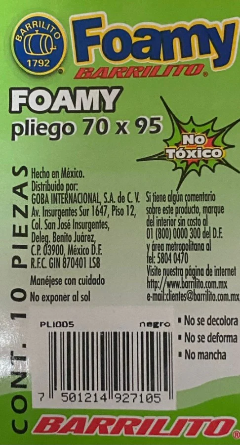 Foamy Pliego  69½×94½cm Barrilito® [Pieza] - Image 17