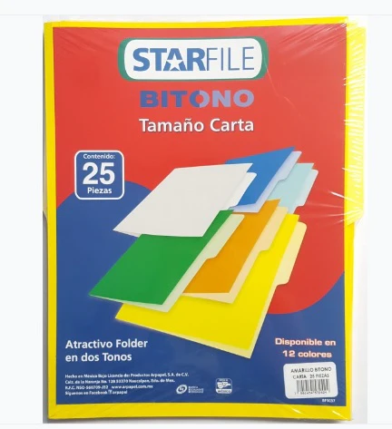Fólder Bitono Starfile® pack c/25 STARfile® [Paquete]