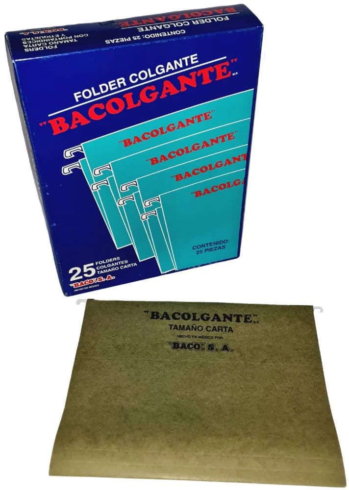 Fólder Colgante Bacolgante c/25 Verde Tradición Carta Baco® [Caja]