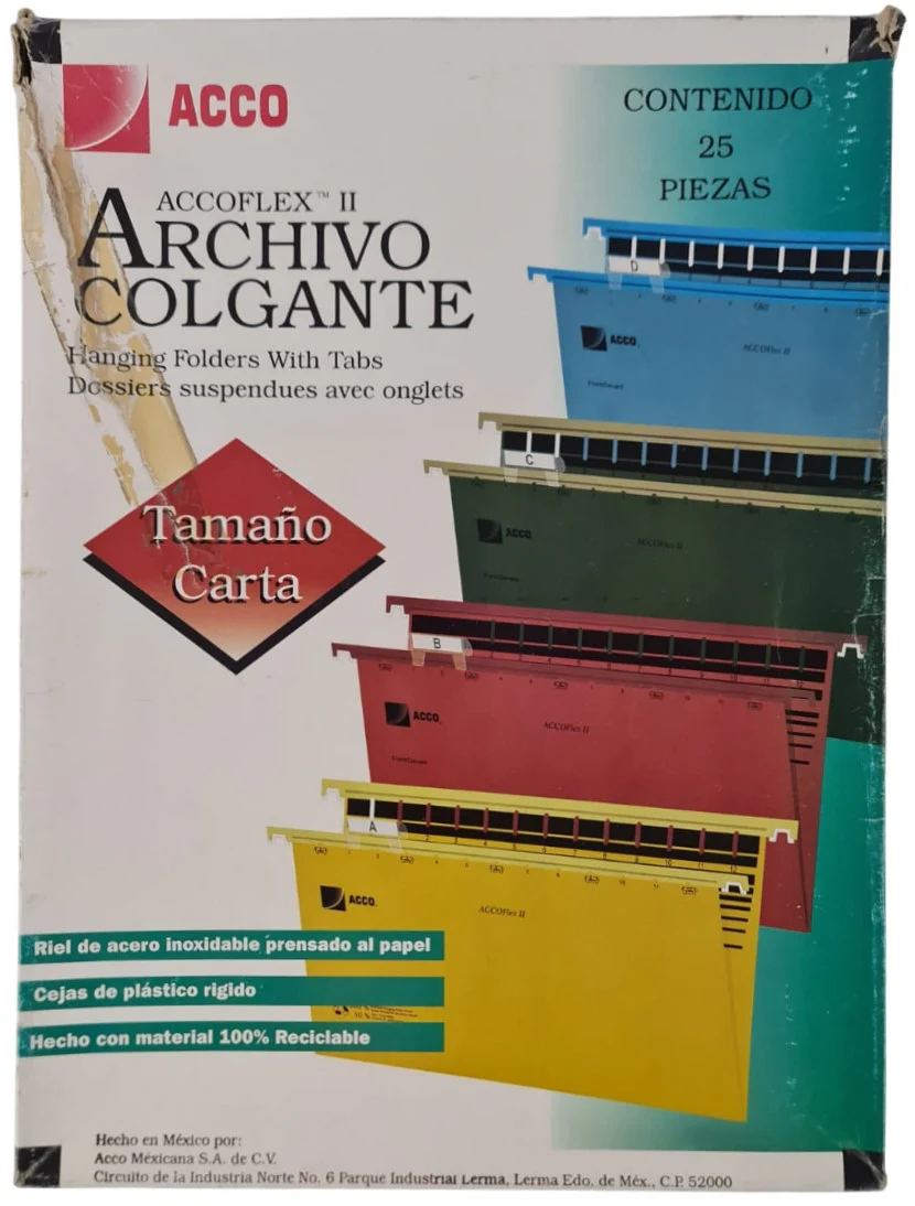 Fólder Colgante Wilson Jones c/25 Verde Tradición Carta ACCO® P3636 [Caja]