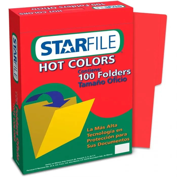 Fólder Color Hot Colors pack c/100 c/25 STARfile® [Caja/Paquete] - Image 10