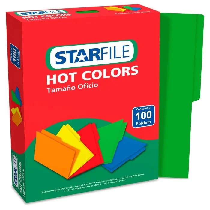 Fólder Color Hot Colors pack c/100 c/25 STARfile® [Caja/Paquete] - Image 11