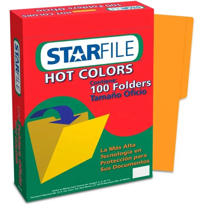 Fólder Color Hot Colors pack c/100 c/25 STARfile® [Caja/Paquete] - Image 9