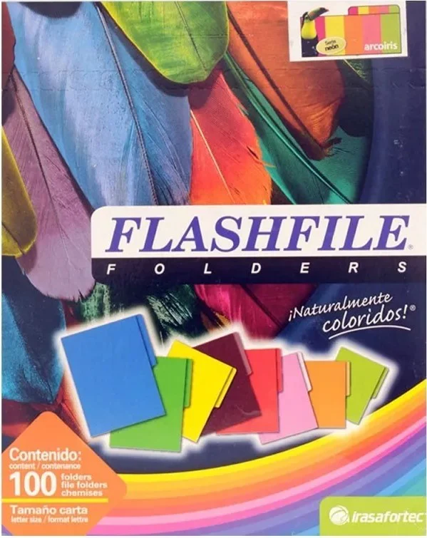 Fólder Color Neón  Carta Irasa® [Caja/Paquete]