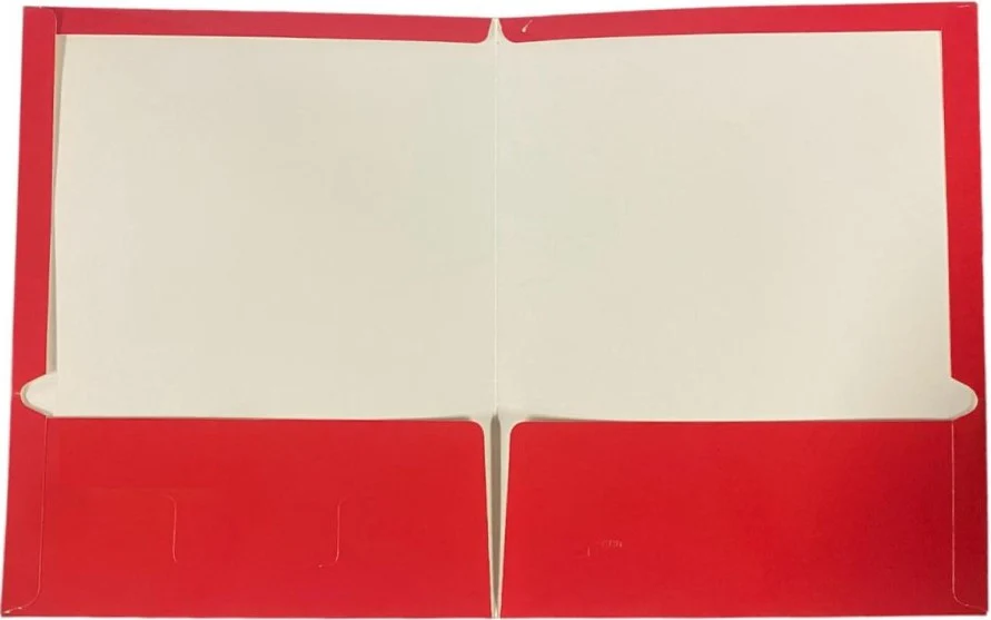 Fólder Doble Solapa 9.5cm Accobright Rojo Carta ACCO® P0636 [Pieza]
