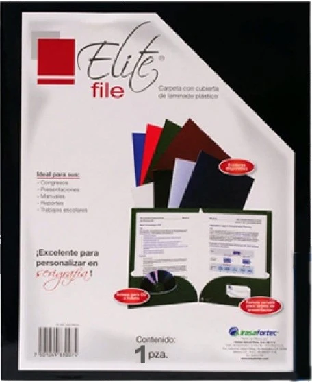 Fólder Doble Solapa 9.5cm  Carta Elite File Laminado Irasa® [Pieza] - Image 3