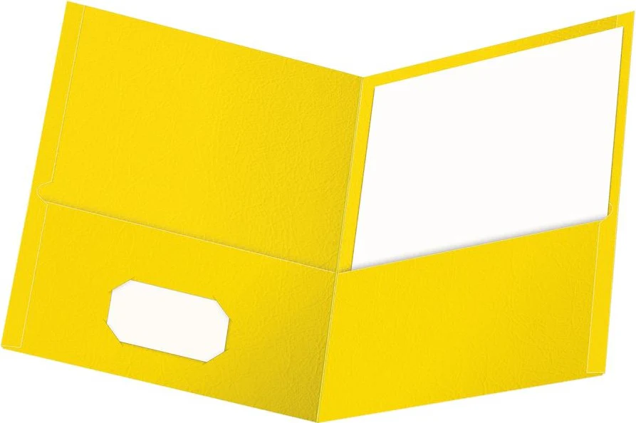 Fólder Doble Solapa  Mate  Carta Cartoncillo Gofrado Oxford® [Pieza]