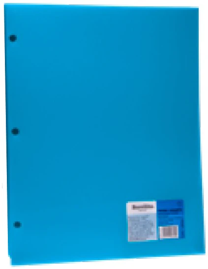 Fólder Plástico p/Carpeta  Carta c/Solapa 3 Perforaciones Barrilito® [Pieza] - Image 2