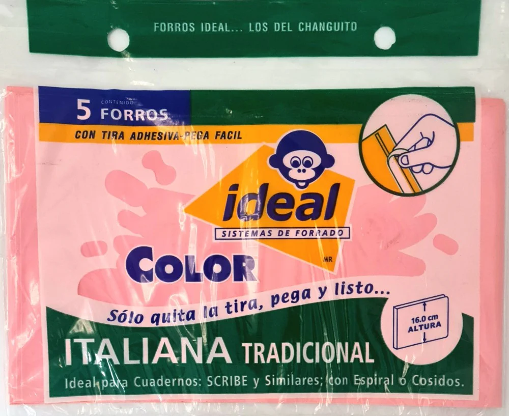 Forro p/Cuaderno Polietil  c/5  16cm  F/ItalianaTradici.Cal.400 Ideal® [Bolsa] - Image 7