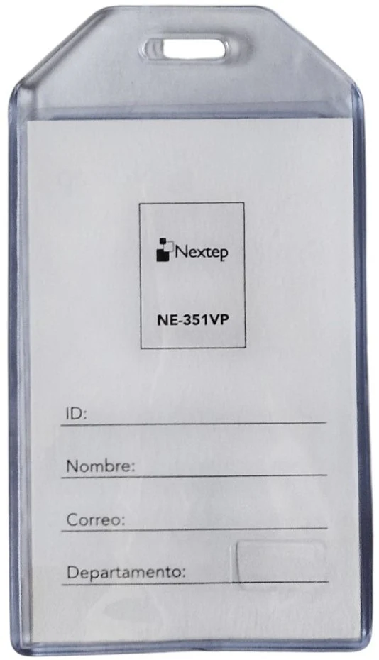 Gafete Plástico Flexible Vertical Transparente 6×9cm Nextep® NE-351VP [Pieza] - Image 2