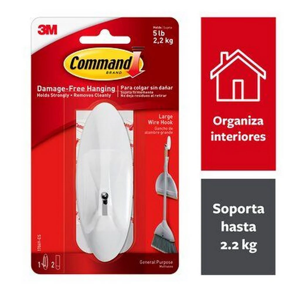 Gancho Command™ Autoadherible Escoba 3M® 17069ES [Pieza]
