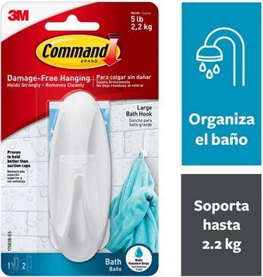 Gancho Command™ c/1 Autoadherible Grande 3M® [Pieza] - Image 2