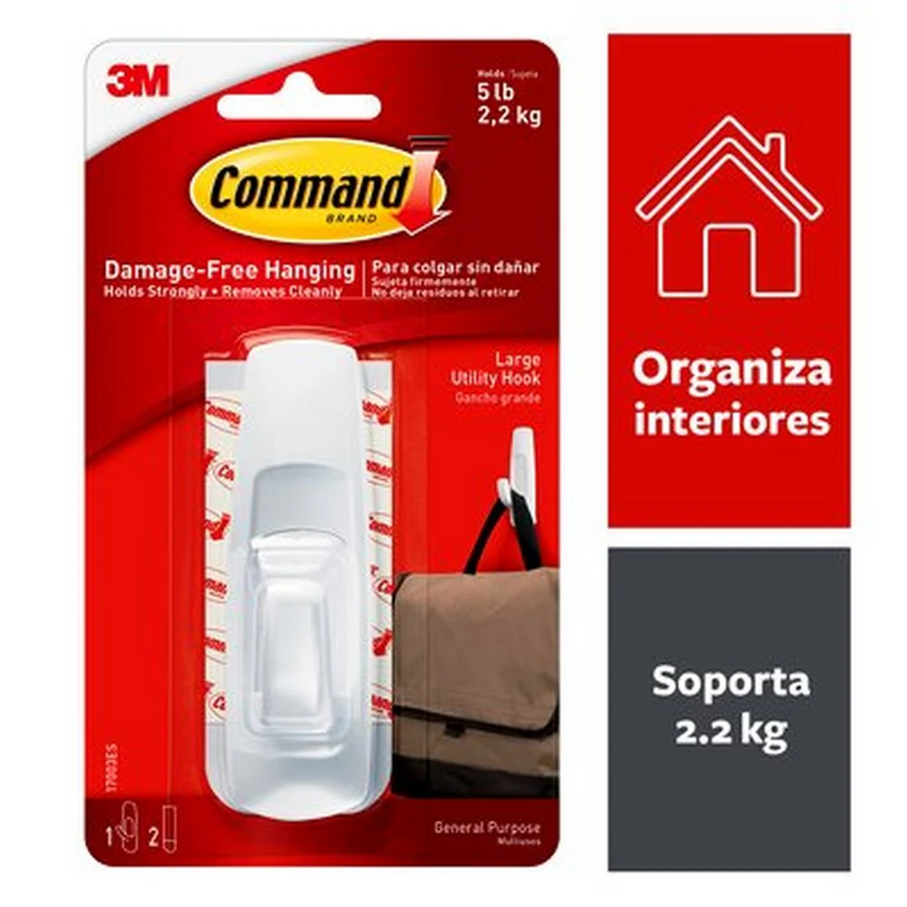 Gancho Command™ Large Utility Autoadherible Grande 3M® 17003ES [Pieza]