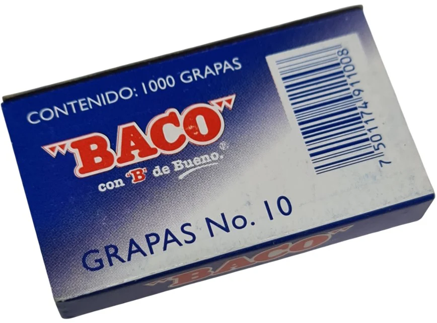 Grapa Nº10 Corona: 9.37 mm Pata 4.76mm c/1000 Baco® G-10 [Caja] - Image 3
