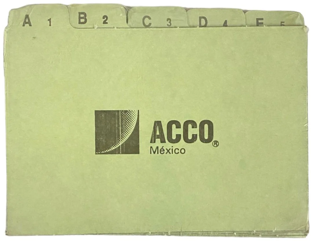 Guía p/Archivo Pressboard Alfanumérica c/25 Verde Claro 4×6" ACCO® P1716 [Pieza]