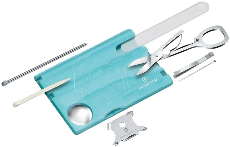 Herramienta Swiss Card Nailcare 13 Usos ice-blueTranslú Victorinox® 0.7240.T21 [Pieza] - Image 3