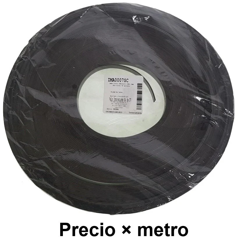 Imán c/Adhesivo 1.5mm Espesor 029-9584 Negro Ancho 13mm Mercería® IMA0007SC [Metro]
