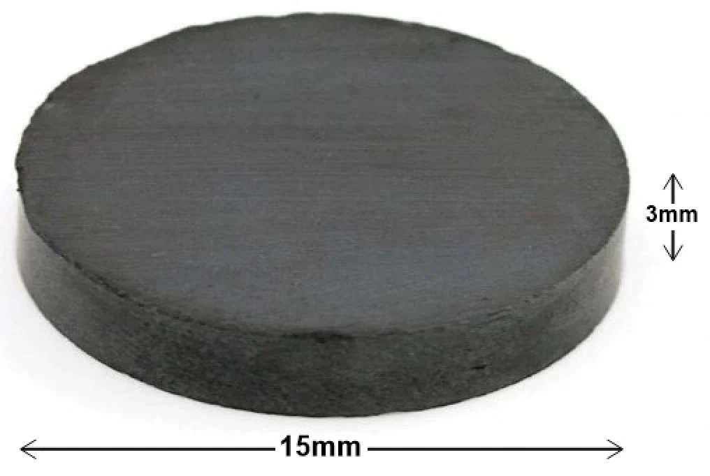 Imán Redondo Ø15×3mm Mercería® IMA0001 [Pieza]