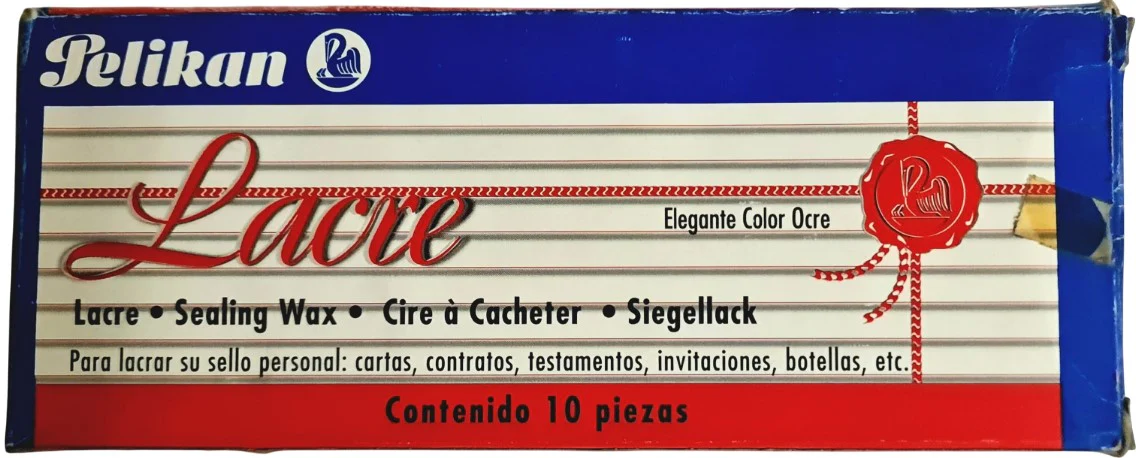 Lacre c/10 Barras Rojo ¤9×200mm Pelikan® [Pieza]
