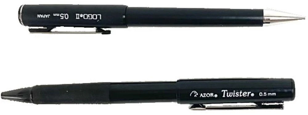 Lapicero Twister/Logo II 0.5mm Negro AZOR® 64051 [Pieza]
