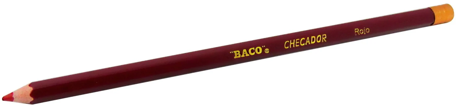 Lápiz Color Checador Rojo Carmín Baco® LP064 [Pieza]