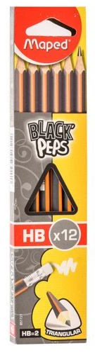 Lápiz Grafito Triangular Black Peps HB #2 Naranja-Gris Maped® 851721 [Pieza] - Image 2